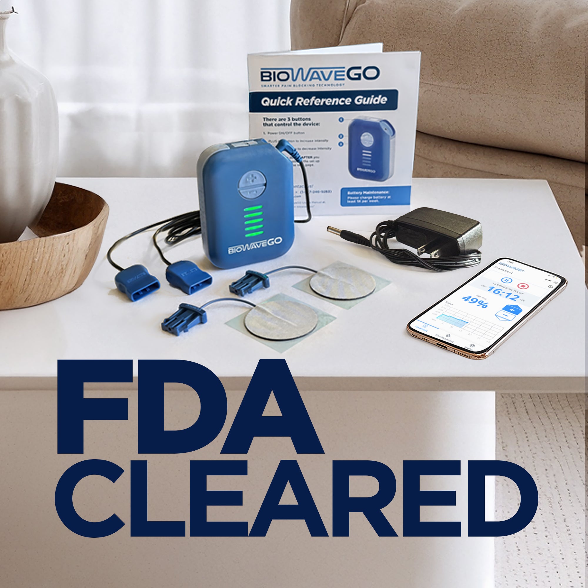 BioWaveGO | Proven Long-Lasting Pain Relief & Recovery | Use at Home or On the Go