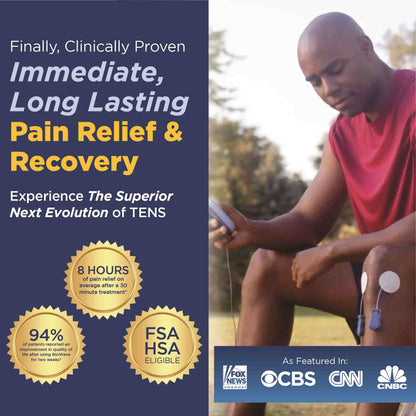 BIOWAVEGO Medical Grade TENS Unit Upgrade to TENS Machines for Pain Relief Clinically Proven ESTIM For Chronic Pain & Recovery HSA FSA Eligible